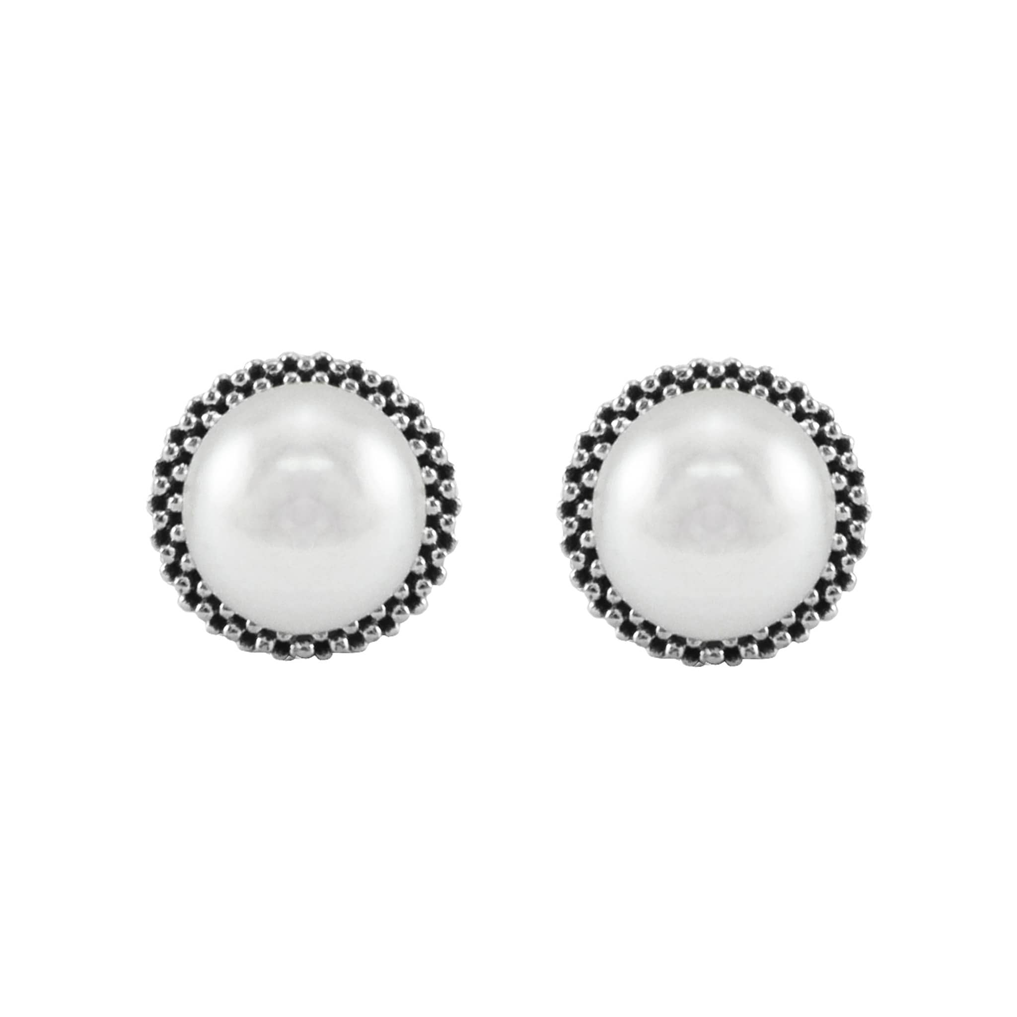 Lagos pearl cheap stud earrings