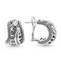 A LAGOS exclusive. Sterling silver earrings inspired by Keep Memory Alive's architectural masterpiece in Las Vegas created by Frank Gehry. 100% of the purchase will benefit Keep Memory Alive.Learn More at https://www.keepmemoryalive.org/
