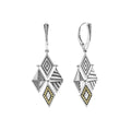 Lightweight and chic sterling silver Caviar drop earrings highlighted by 18k gold bead accents.