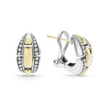 Sterling silver links accented perfectly by 18K gold on these classic earrings.