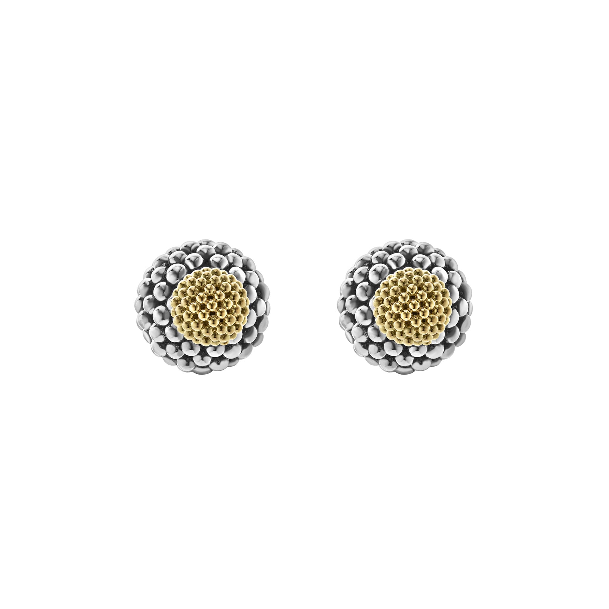 Pearl Front-Back Earrings, Signature Caviar