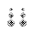 Signature Caviar Sterling Silver Caviar Drop Earrings featuring polished beaded spheres in a graduated design, showcasing elegance and movement, ideal for versatile wear.