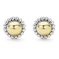 Front view of Two-Tone Caviar Stud Earrings