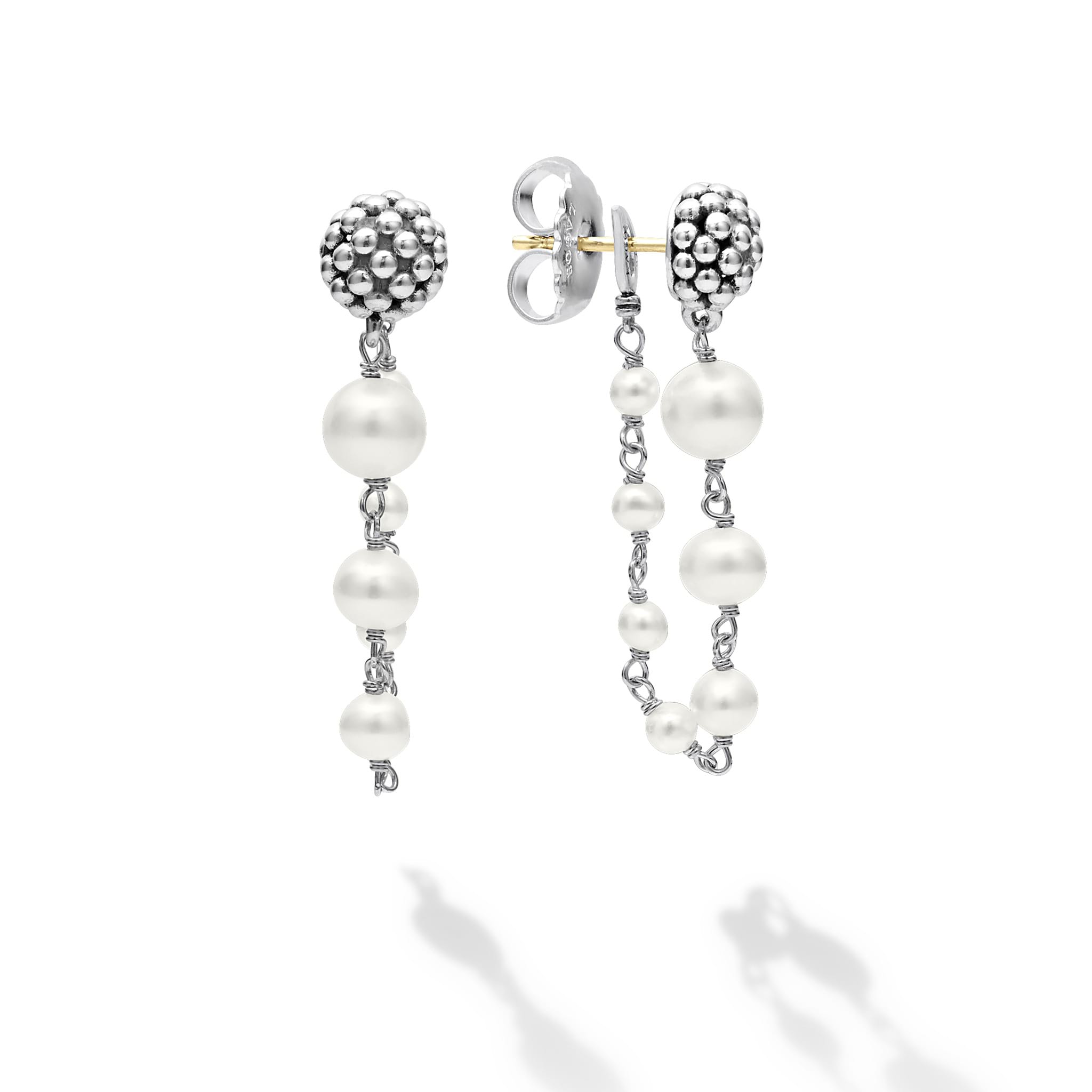 Pearl Drop Earrings that can be folded into new design