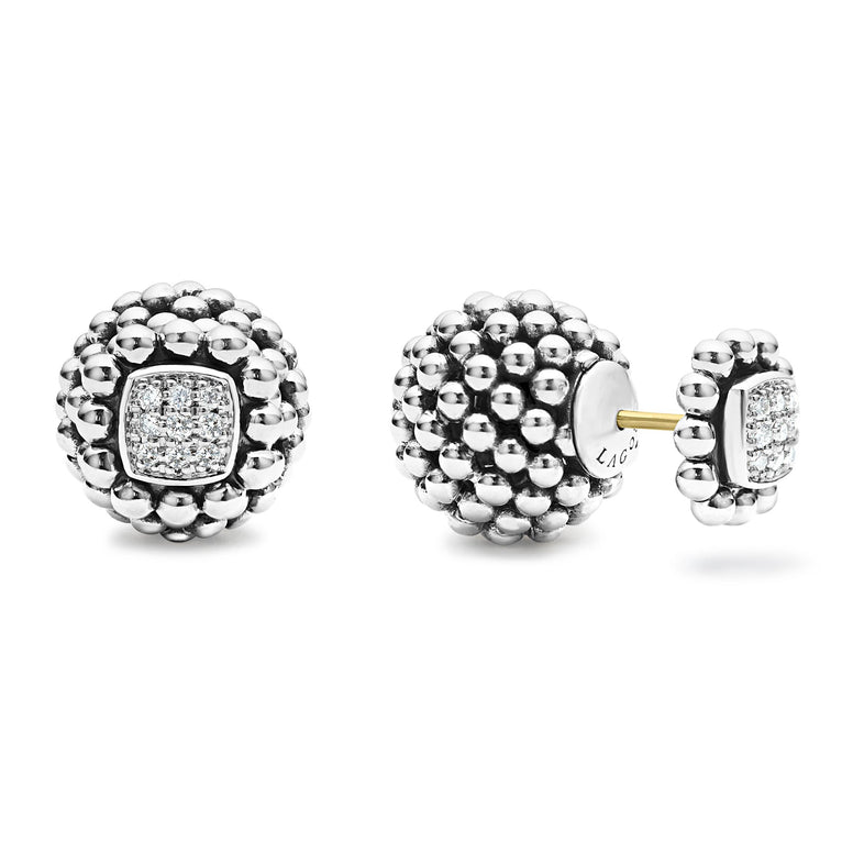 Signature Caviar Small Beaded Earring Backs