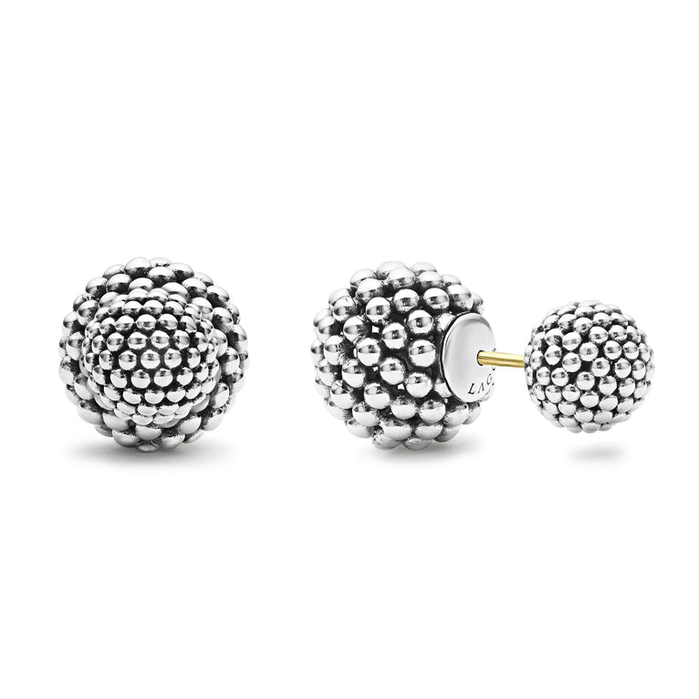 Signature Caviar Small Beaded Earring Backs