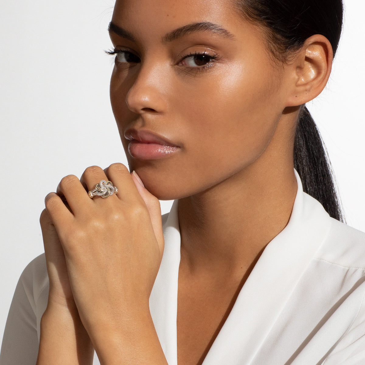 Love Knot TwoTone Love Knot Ring LAGOS