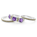 Rittenhouse Amethyst Stacking Rings