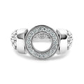 Caviar Spark Diamond Circle Caviar Ring
