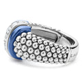 Blue Caviar Ultramarine Ceramic Caviar Diamond Ring