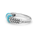 Blue Caviar Blue Ceramic and Caviar Diamond Ring