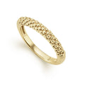 Signature Caviar beaded ring formed of 18K gold.