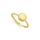 Caviar Gold 18K Gold Circle Ring