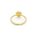 Caviar Gold 18K Gold Circle Ring