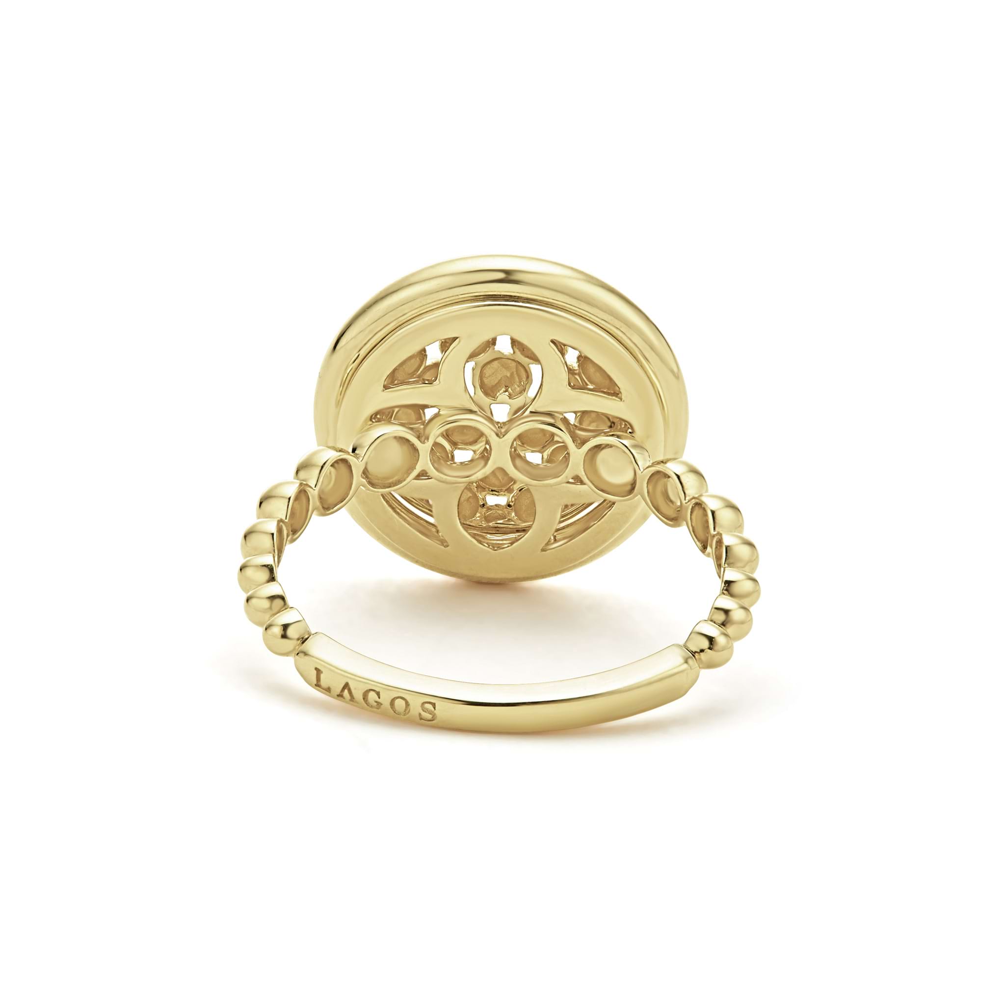 Meridian 18K Gold Caviar Ring