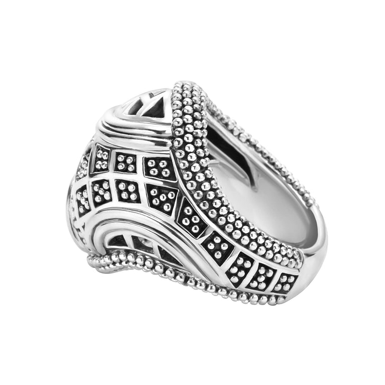 caviar ring,cocktail ring,lagos ring,statement ring