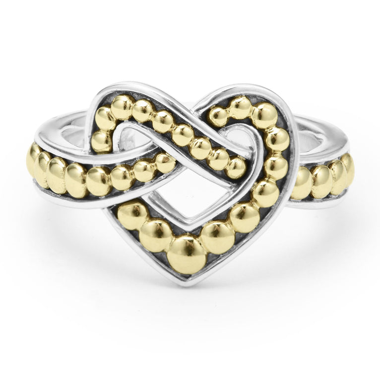 Beloved Large Two-Tone Heart Ring