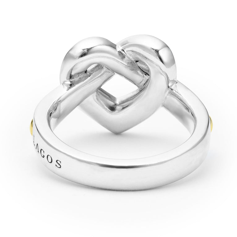 Beloved Large Two-Tone Heart Ring