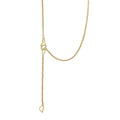 Caviar Gold Caviar Tassel Diamond Pendant Necklace features layered box chains with leaf-like pendants, adorned with 18K gold and diamond-accented caviar beading.