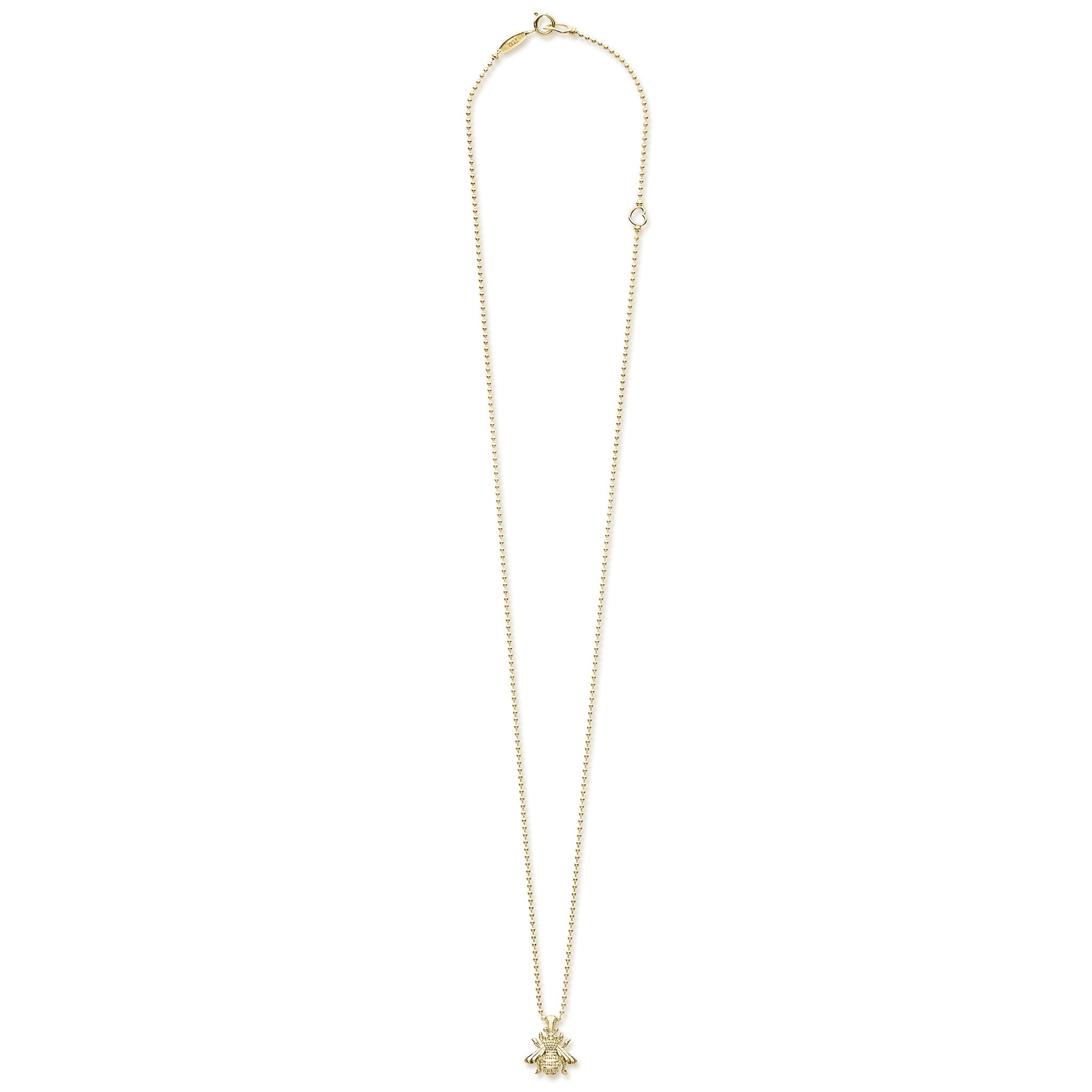 Rare Wonders 18K Gold Honeybee Pendant Necklace