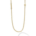18K gold Caviar beading and fluted accents create this 32 inch necklace. Ideal to style with various necklaces for a unique look.