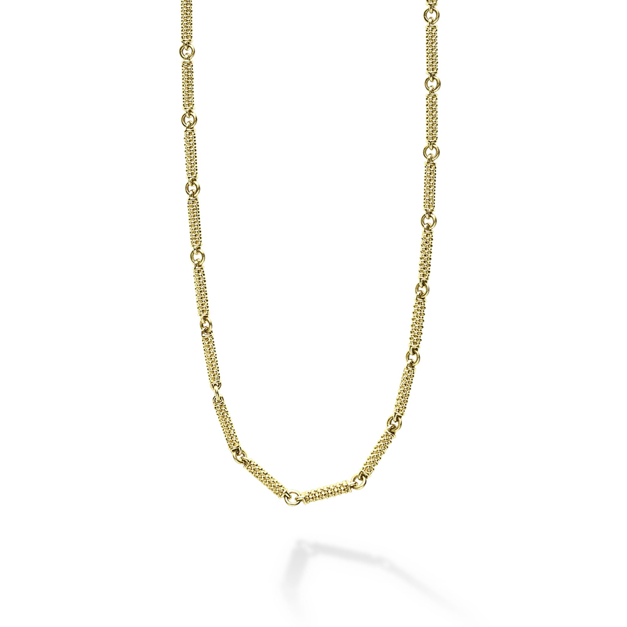 18K Gold Superfine Caviar Link Necklace | LAGOS Jewelry