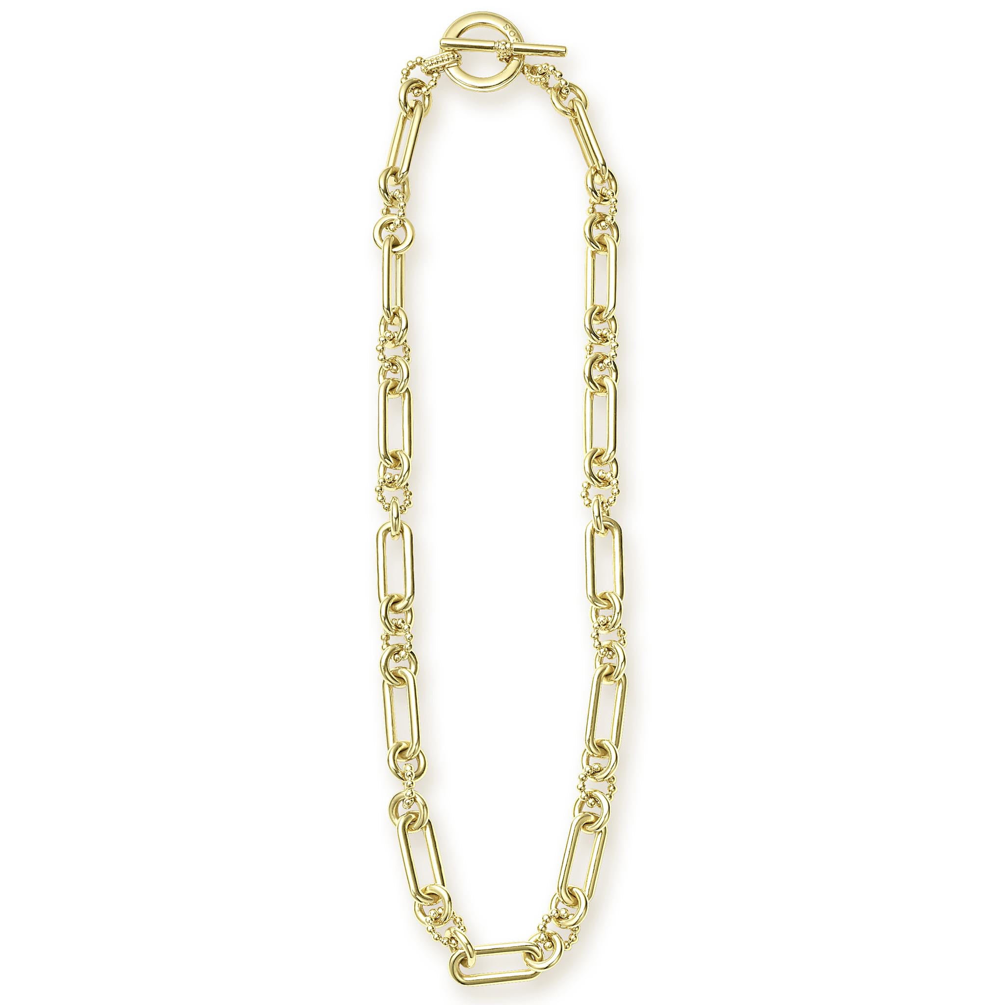 Signature Caviar 18K Gold Link Necklace