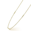 Signature Caviar 18K Gold Superfine Station Chain Necklace
