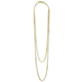 Signature Caviar 18K Gold Superfine Station Chain Necklace