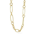 18k gold variations of Caviar beading & fluting elements form this timeless link necklace.