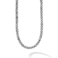 Sterling silver Caviar beads form this simple necklace.