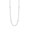 A versatile link necklace with six sterling silver Caviar beaded stations.