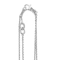 View of Lobster Clasp on Fluted Link Station Long Necklace