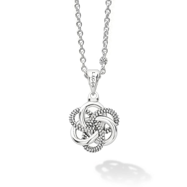 アクセサリー Llife KNOT PENDANT Small Sterling Silver Love Knot Pendant Necklace | LAGOS Jewelry