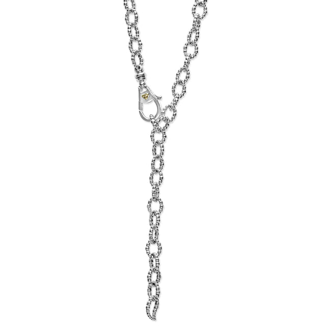 Love Knot Four Station Two-Tone Love Knot Necklace – LAGOS