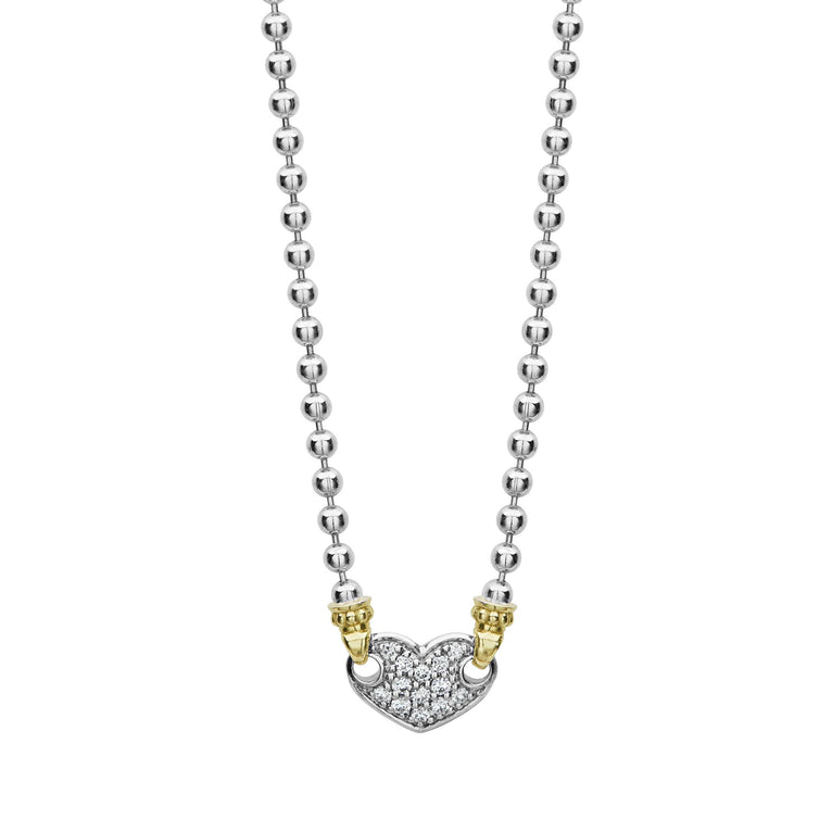 LAGOS Beloved Lock Pendant Necklace w/ Ball Chain