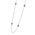 Rare Wonders Five Station Honeybee Necklace features sterling silver with bee charms and hexagon accents, showcasing LAGOS artisanship in elegant, versatile design.