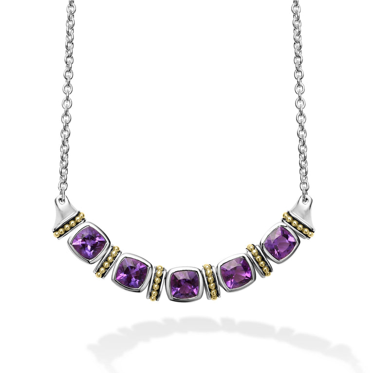 Rittenhouse Five Station Amethyst Necklace – LAGOS