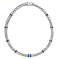 Blue Caviar Ultramarine Single Station Diamond Caviar Necklace