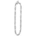 Signature Caviar Silver Link Necklace