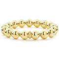 An 18K gold signature Caviar large beaded bracelet.