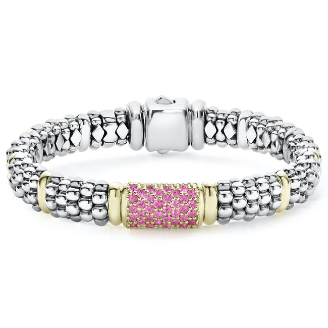 Signature Caviar 9mm Pink Sapphire Caviar Bracelet | LAGOS Jewelry