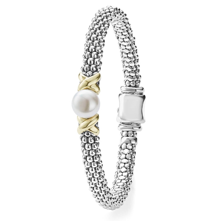 Designer Pearl Bracelets | Gold Pearl Bracelet – LAGOS
