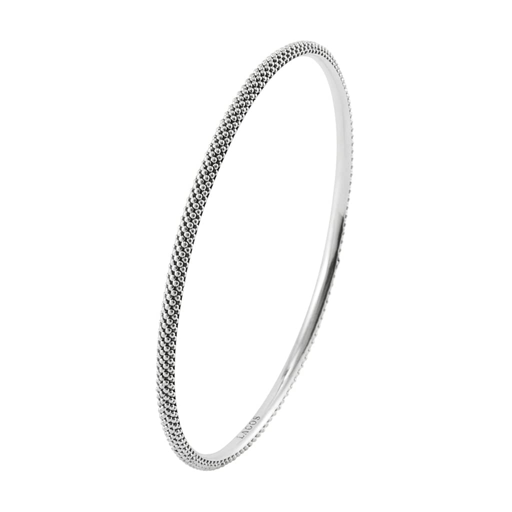 Sterling Silver Caviar Beaded Bangle | LAGOS Jewelry