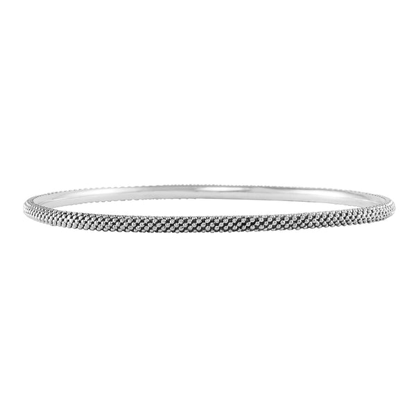 Sterling Silver Caviar Beaded Bangle | LAGOS Jewelry