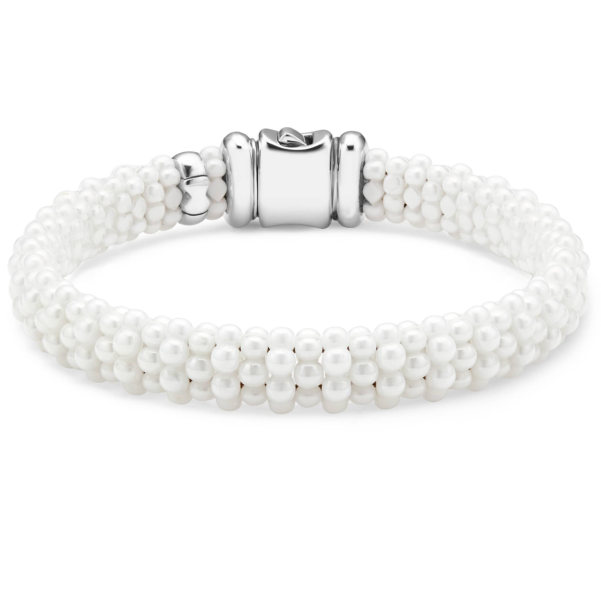 White Ceramic Beaded Bracelet | 9mm | LAGOS Jewelry