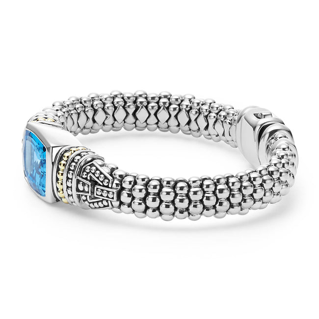 9mm Swiss Blue Topaz Caviar Bracelet | Caviar Color | LAGOS Jewelry