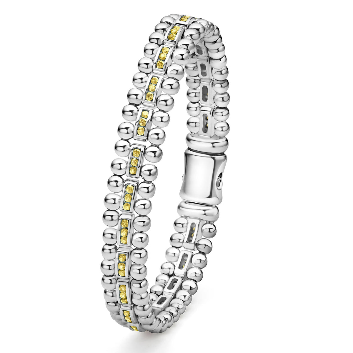 Caviar Spark Yellow Sapphire Link Bracelet – LAGOS