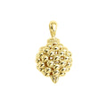 Signature Caviar beading surrounds this 18K gold pendant that is ideal to wear on the Caviar Gold necklaces in the collection.