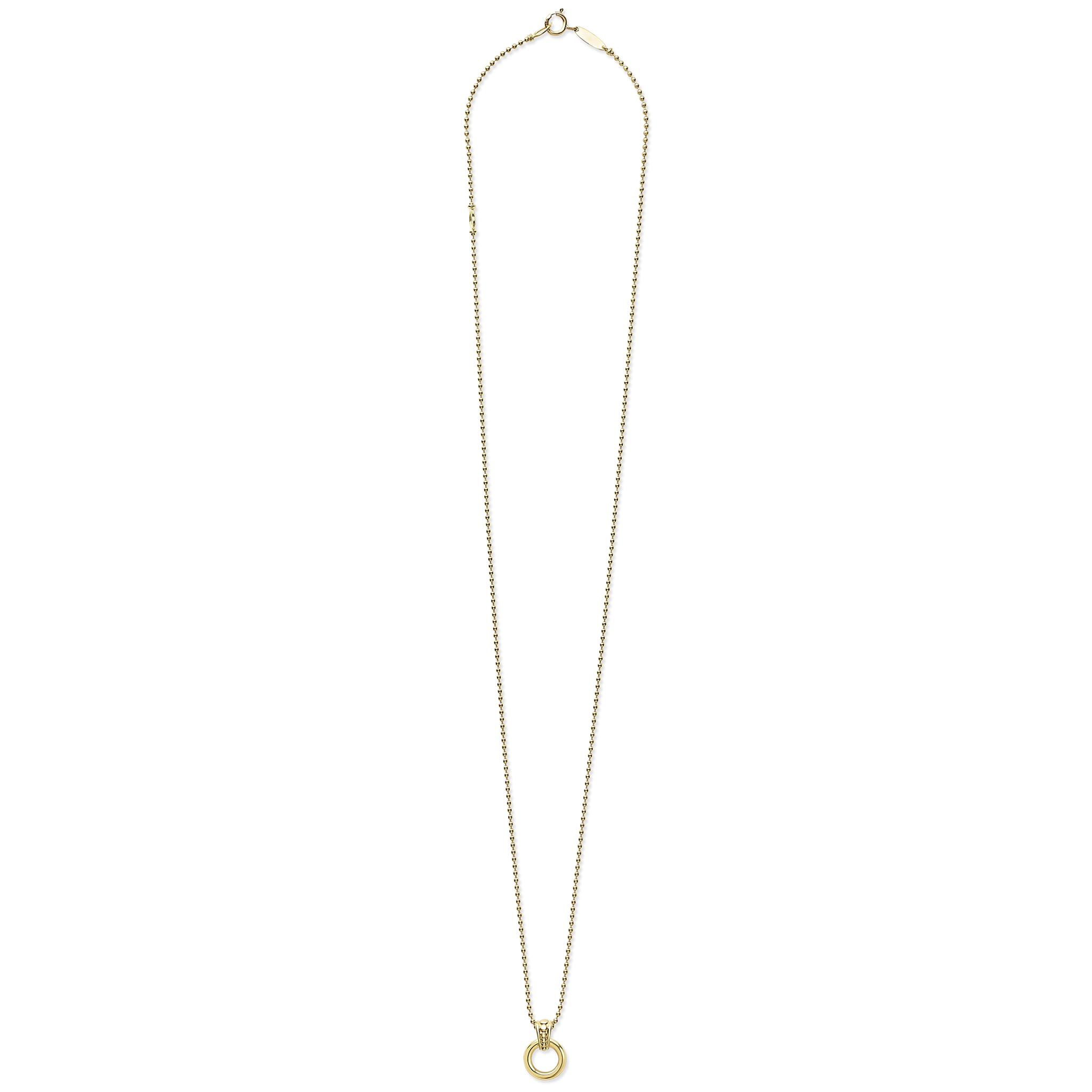 Meridian 18K Gold Circle Pendant Necklace